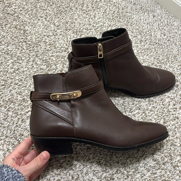Coach Coleen briwn Calf leather Boots 10B - Picture 1 of 10